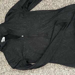 Black Quarter-Zip Pullover